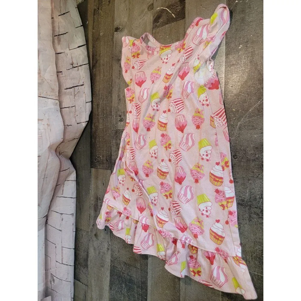 Gymboree youth‎ night time gown pink cupcake